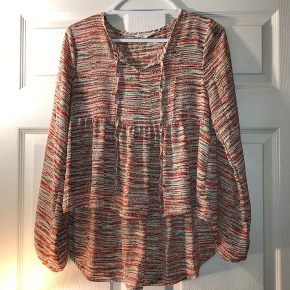 Painted Threads Sheer Blouse Size XS